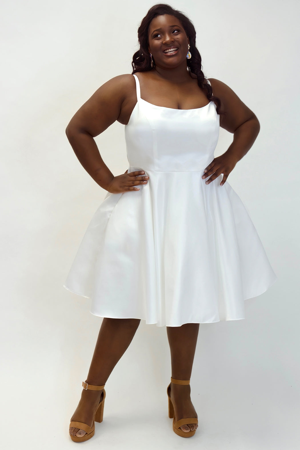 plus size short wedding dress